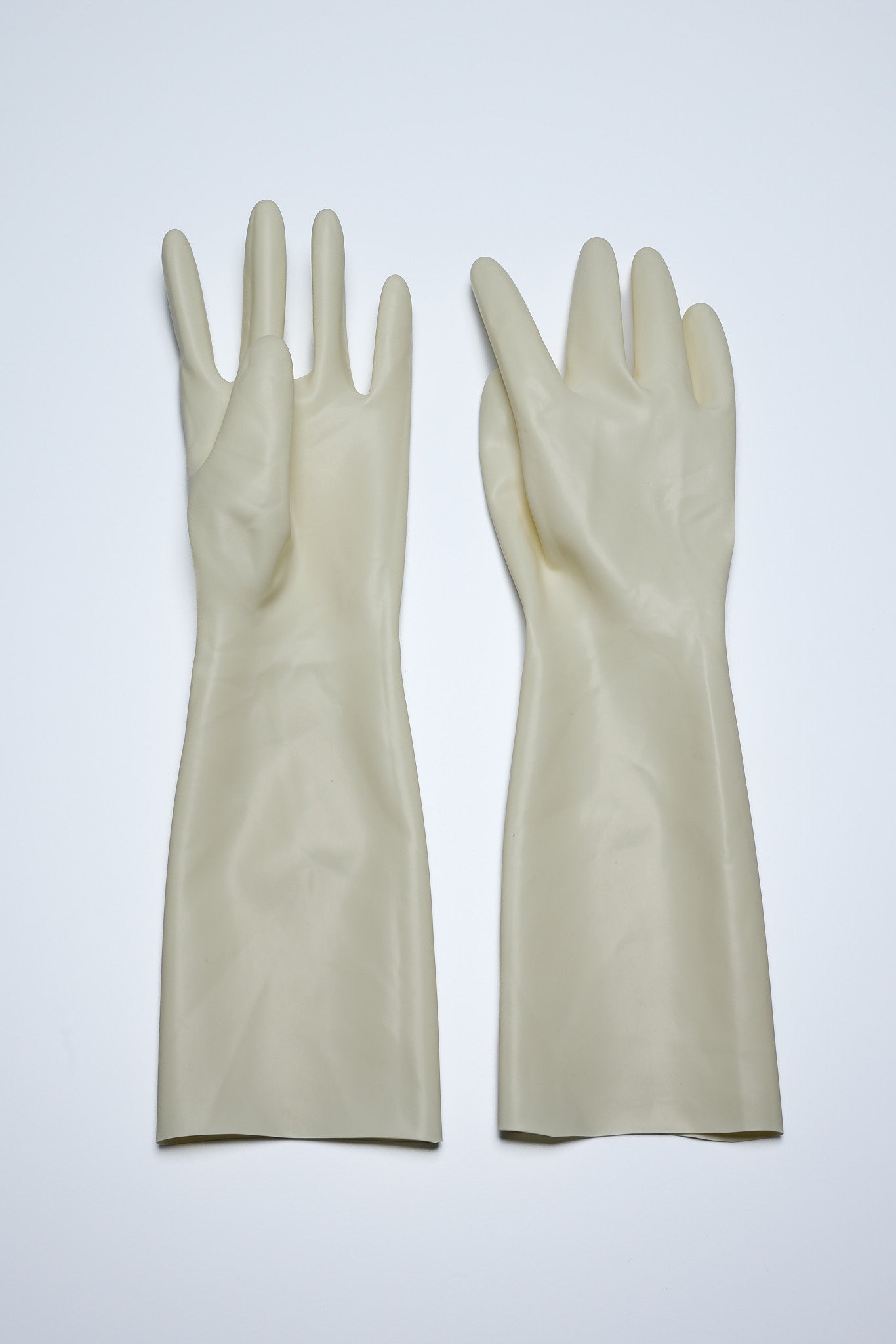 Latex Gloves - Med-Arm - Pearl White
