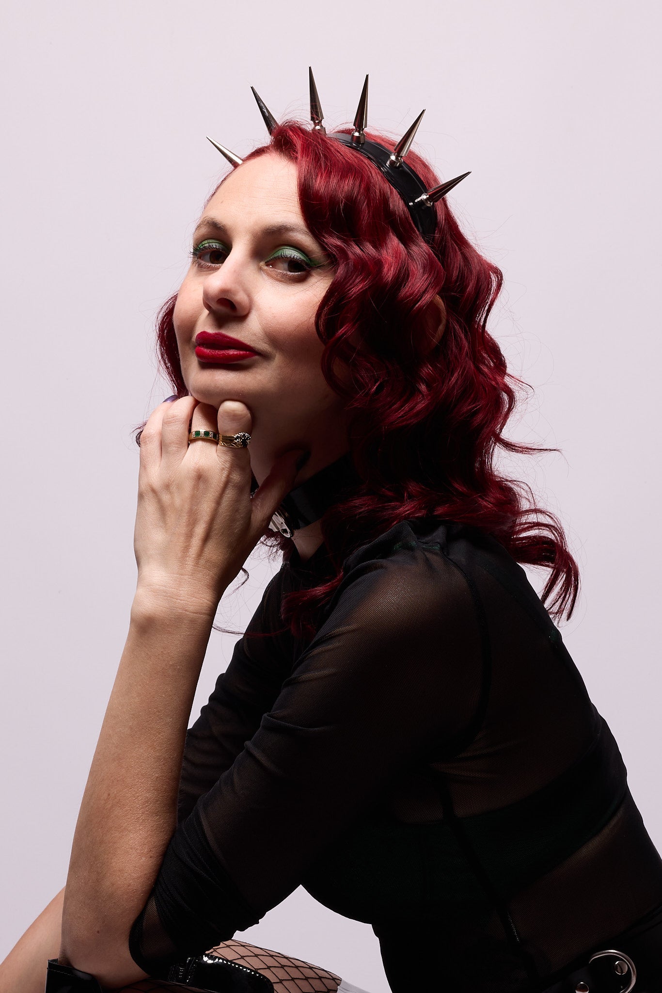 Spiked Latex Headband