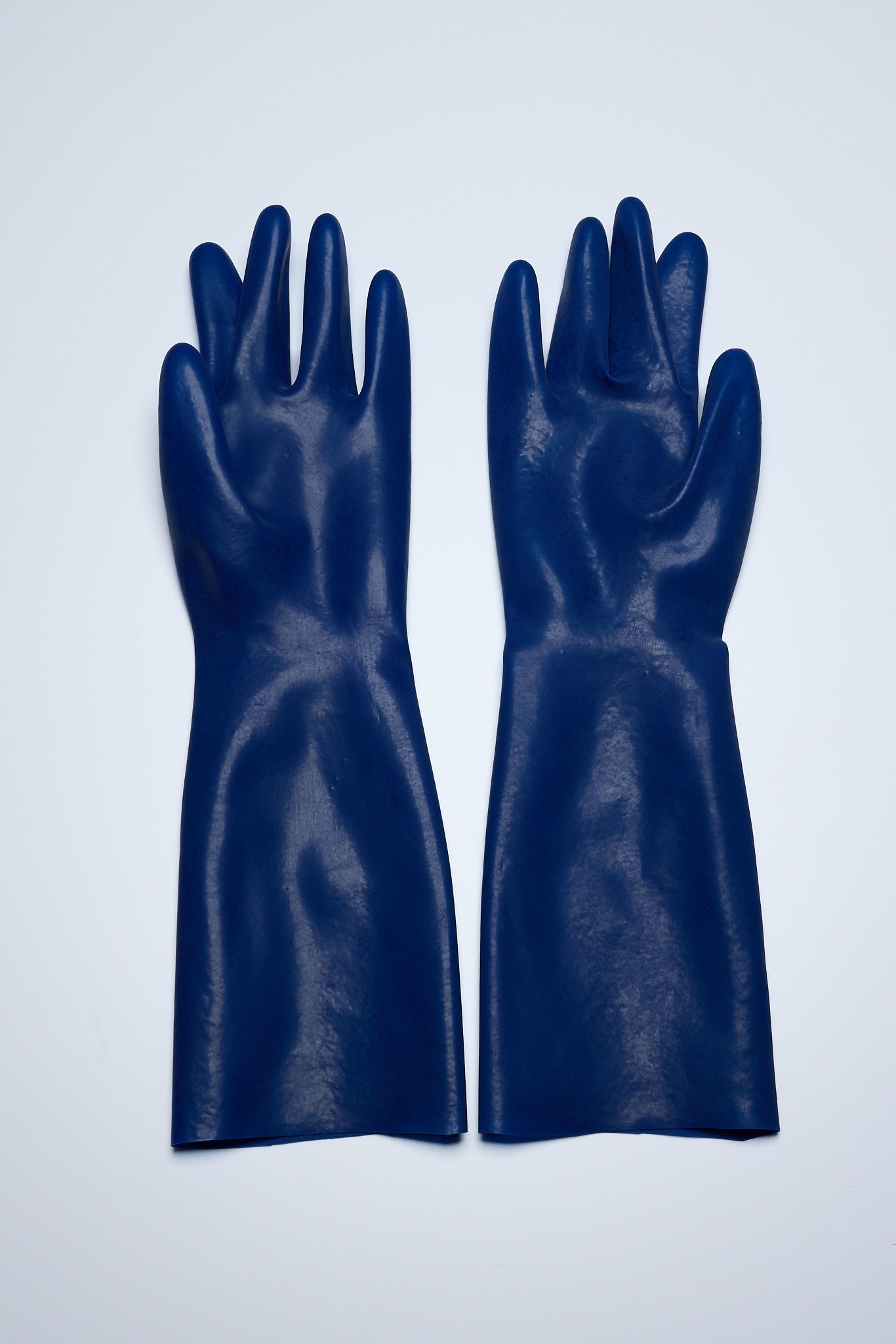 Latex Gloves - Med-Arm - Cobalt Blue