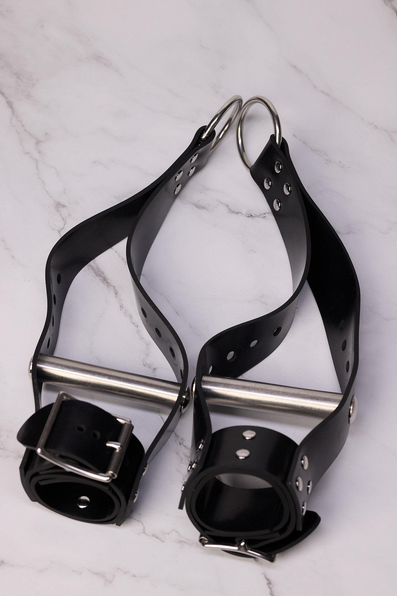 Heavy Rubber Hand Grip Cuffs
